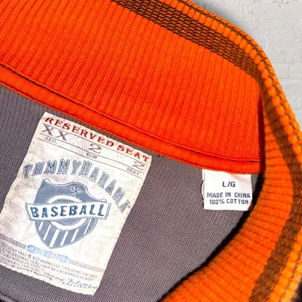 Tommy Bahama San Francisco Giants Full Zip Jacket L MLB Baseball Black Orange
